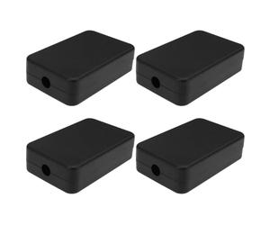 Create idea 4 boîtes de jonction 55 x 35 x 15 mm, boîtier électrique en ABS, petite boîte de jonction étanche pour projets électriques électroniques, boîte électronique pour les loisirs, noire