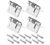 Create idea 4pcs Charnières à Ressort à Ouverture Automatique Charnières à Ressort à Fermeture en Acier Inoxydable 304 Charnières à Fermeture Automatique pour Portes Invisibles 25x32x1.5mm