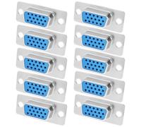 Create idea Connecteur Femelle DB15 D-Sub à 3 Rangées Et 15 Broches 10 Pièces pour Unité de Commande Automatique
