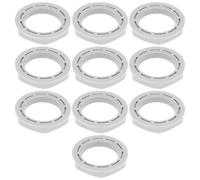 Create idea Lot de 10 écrous Hexagonaux en Nylon M32 X 1,5 Mm 41 Mm pour Montage de Robinet Gris