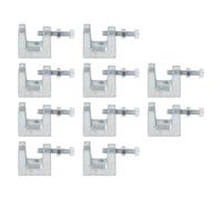 Create idea Lot de 10pcs Colliers de Serrage de Support M6 Adaptés à La Fixation de Tuyaux de Conduites de Ventilation Et de Tuyaux d'arrosage Sur des Supports en Acier