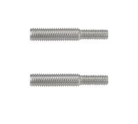 Create idea Lot de 2 adaptateurs filetés à double extrémité filetés M8 x 20 vers M10 x 35 en acier inoxydable 304 pour poteaux en sisal et griffoirs 55 mm