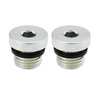 Create idea Lot de 2 bouchons d'étanchéité hexagonaux en acier au carbone M14 x 1,5 mm avec joint en caoutchouc pour sceller les pompes à huile hydrauliques et le blocage