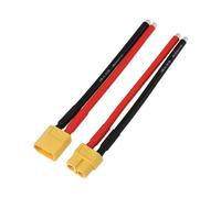 Create idea Lot de 2 Connecteurs Mâles Et Femelles RC XT60 12 AWG 100 Mm pour Contrôleurs de Batteries