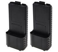 Create idea Lot de 2 Coques de Batterie 6X AA Compatible avec Baofeng UV-5R UV-5R Plus UV-5RB UV-5RE UV-5RA Plastique 6 AA de Remplacement Noir