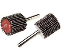 Create idea Lot de 2 disques abrasifs à lamelles de 6 mm, grain 40, 25 x 25 mm pour perceuse