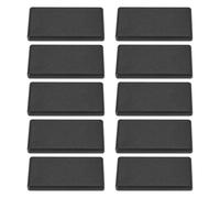 Create idea Lot de 20 embouts profilés en plastique standard européen - Noir - 20 x 40 mm - Pour profilés en aluminium - Accessoires profilés en aluminium