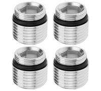 Create idea Lot de 4 adaptateurs de robinet M18 x 1,0 mm vers 1/2 connecteur fileté pour la plupart des robinets de cuisine