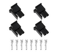 Create idea Lot de 4 boîtiers de prise mâle 2 positions 5 A 43025-0200 pour alimentation fil-à-carte fil à fil