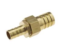 Create idea Raccord de tuyau 3/4 à 1/2 cannelé de rechange en laiton - Réducteur de raccord droit à double extrémité - Accessoires pour air, eau, carburant, huile