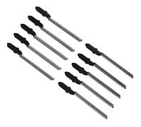 Create idea T-Shank T101AO Lot de 10 lames de scie sauteuse courbée HCS pour sol stratifié, bois, plastique