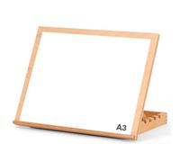 Create Lee Chevalet de bureau A3 et poste de travail artisanal - Chevalet de table réglable en bois de hêtre pour peinture, dessin et croquis - Chevalet A3 et table d'art pour artistes, étudiants