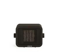 CREATE/WARM BOX/Chauffage céramique noir/Chauffage portable, thermostat réglable, 2 modes de puissance, chauffage à air chaud PTC, protection contre la surchauffe, 1500 W