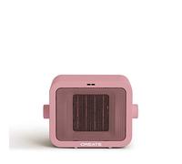 CREATE/WARM BOX/Chauffage céramique rose/Chauffage portable, thermostat réglable, 2 modes de puissance, chauffage à air chaud PTC, protection contre la surchauffe, 1500 W