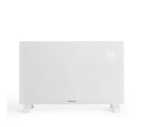 CREATE/WARM CRYSTAL 2000W / Convecteur électrique en verre Blanc/Avec WiFi, puissance réglable, minuterie 24 heures, écran tactile, silencieux, IP24