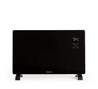 CREATE/WARM CRYSTAL 2500W / Convecteur électrique en verre Noir/Avec WiFi, puissance réglable, minuterie 24 heures, écran tactile, silencieux, IP24
