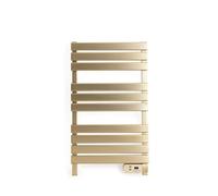 CREATE / Warm Towel 500W / Porte-Serviettes électrique Or brossé / 96,9x5x55 cm/pour Sol ou Mur, minuterie, écran LCD, Faible consommation