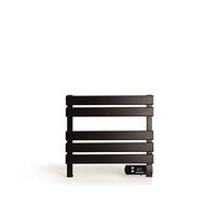 CREATE / Warm Towel Mini/Porte-Serviettes électrique sur Pied ou Mural Noir sans Pieds / 52,3x8x55,8cm / Faible consommation, sèche-Serviettes, Silencieux, Ultra-Fin, 150 W