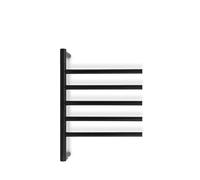 CREATE / Warm Towel Minimal/Porte-Serviettes électrique avec Barres pivotantes 180° Noir / 62,2x51,6 cm/Silencieux, Basse consommation, matériaux légers et résistants, 80W