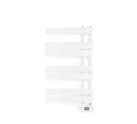 CREATE / Warm Towel Modern/Porte-Serviettes électrique Blanc / 80x50 cm / 2 en 1, 6 Modes de Fonctionnement, écran LCD, minuterie jusqu'à 24h, 400W
