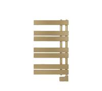 CREATE/Warm Towel Modern/Porte-Serviettes électrique Or brossé / 80x50 cm / 2 en 1, 6 Modes de Fonctionnement, écran LCD, minuterie jusqu'à 24h, 400W
