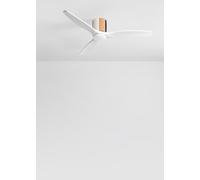 WIND CALM CUSTOM WOVEN - Ventilateur de plafond silencieux 40W Ø132 cm en bois 100 % avec lumière LED -