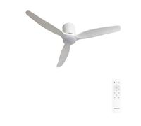 WIND CALM SLIM LIGHT - Ventilateur De Plafond Silencieux 40W Ø132 Cm 100 % Bois M (Ø132cm) (pièces 10m²-25m²)