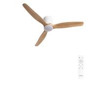 CREATE Ventilateur de plafond WIND CALM SLIM LIGHT – 40W Ø132 cm 100% bois silencieux télécommande