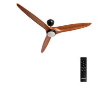 WIND CENTURY - Ventilateur De Plafond 40W Silencieux Ø152 Cm 100% Bois Télécommande