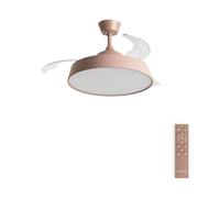 WIND CLEAR CONTOUR - Ventilateur De Plafond Silencieux 40 W Ø107 Cm Avec Pales Rétractables Et Lumière LED Télécommande