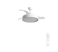 WIND CLEAR EDGE - Ventilateur De Plafond Silencieux 40 W Ø107 Cm Avec Pales Rétractables Et Lumière LED Télécommande
