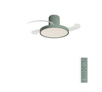 WIND CLEAR SCULPT - Ventilateur De Plafond 40 W Silencieux Ø114 cm Pales Rétractables Avec Lumière LED Avec Lumière