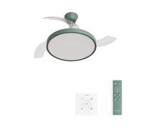 CREATE / WIND CLEAR STUDIO M/Ventilateur de plafond avec lumière avec télécommande / 40W, Ø108 cm, 6 vitesses, pales rétractables, 3 températures de lumière, fonction été-hiver