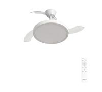 CREATE / WIND CLEAR STUDIO M/Ventilateur de plafond avec lumière blanc avec télécommande / 40W, Ø108 cm, 6 vitesses, pales rétractables, 3 températures de lumière, fonction été-hiver