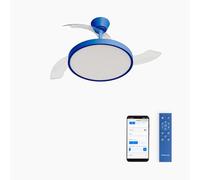 Ventilateur de plafond - Create - WIND CLEAR STUDIO - Silencieux - Pales rétractables - LED