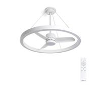 WIND HALO - Ventilateur De Plafond 36W Silencieux Ø108cm Avec Anneau Lumineux LED Avec Lumière