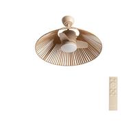 CREATE Ventilateur de plafond WIND LAMP WOVEN – silencieux 25 W, éclairage LED, télécommande, sable