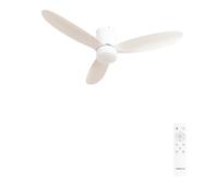 WIND LITE - Ventilateur De Plafond Silencieux 40W Ø132 Cm Adapté Pour L'intérieur Et L'extérieur Télécommande
