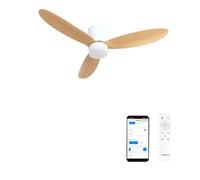 Ventilateur de plafond - Create - Avec lumière - Ø132 cm - Silencieux - WiFi + Télécommande