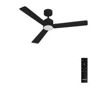 CREATE / WIND MODERN M/Ventilateur de plafond avec lumière noir avec télécommande / 40W, Lumière LED 3 températures, Ø132 cm, programmable, 6 vitesses, fonction été-hiver.