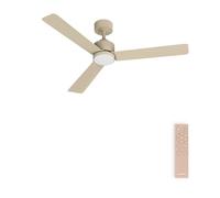CREATE / WIND MODERN M/Ventilateur de plafond avec lumière sable avec télécommande / 40W, Lumière LED 3 températures, Ø132 cm, programmable, 6 vitesses, fonction été-hiver.
