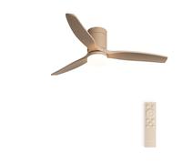 CREATE / WINDCALM M/Ventilateur de plafond ABS avec lumière sable et télécommande / 40W, Silencieux, Ø132 cm, 6 vitesses, 3 températures de lumière, minuterie, fonction été-hiver