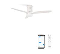 Ventilateur de plafond - Create - Avec lumière - Blanc - Ø132 cm - Fonction été/hiver