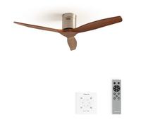 WIND CALM NATURAL WOOD - Ventilateur De Plafond 40W Silencieux 100% Bois Sans Lumière