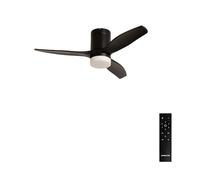 CREATE / WINDCALM S/Ventilateur de plafond ABS avec lumière noir et télécommande / 40W, Minuterie, Ø112 cm, 6 vitesses, 3 températures de lumière, fonction été-hiver