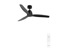 CREATE / WINDSTYLANCE M/Ventilateur plafond ABS noir + télécommande / 40W, Silencieux, Ø132 cm, 6 vitesses, minuterie, été-hiver, double hauteur, moteur DC