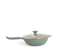 WOK STUDIO - Wok En Aluminium Moulé Avec Revêtement Céramique Sauge