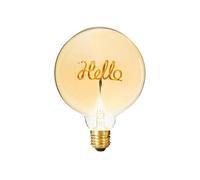 Créateur d'intérieur - Ampoule Décorative à Filament "Hello" 17cm Ambre