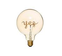 Créateur d'intérieur - Ampoule Décorative à Filament "Yes" 17cm Ambre