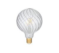 Atmosphera – Ampoule LED striée transparente D12,5 cm